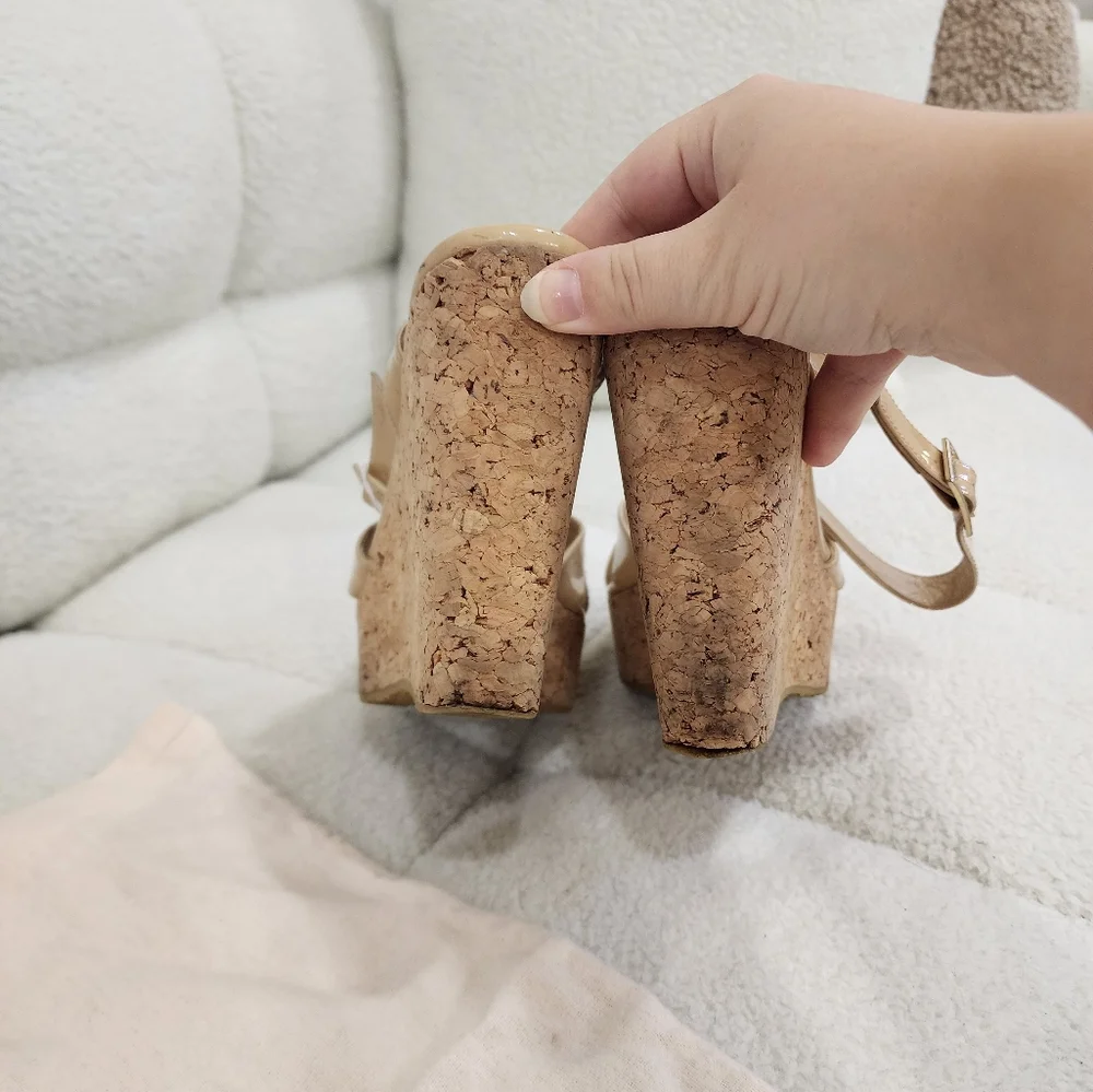 Jimmy Choo Nude Wedges